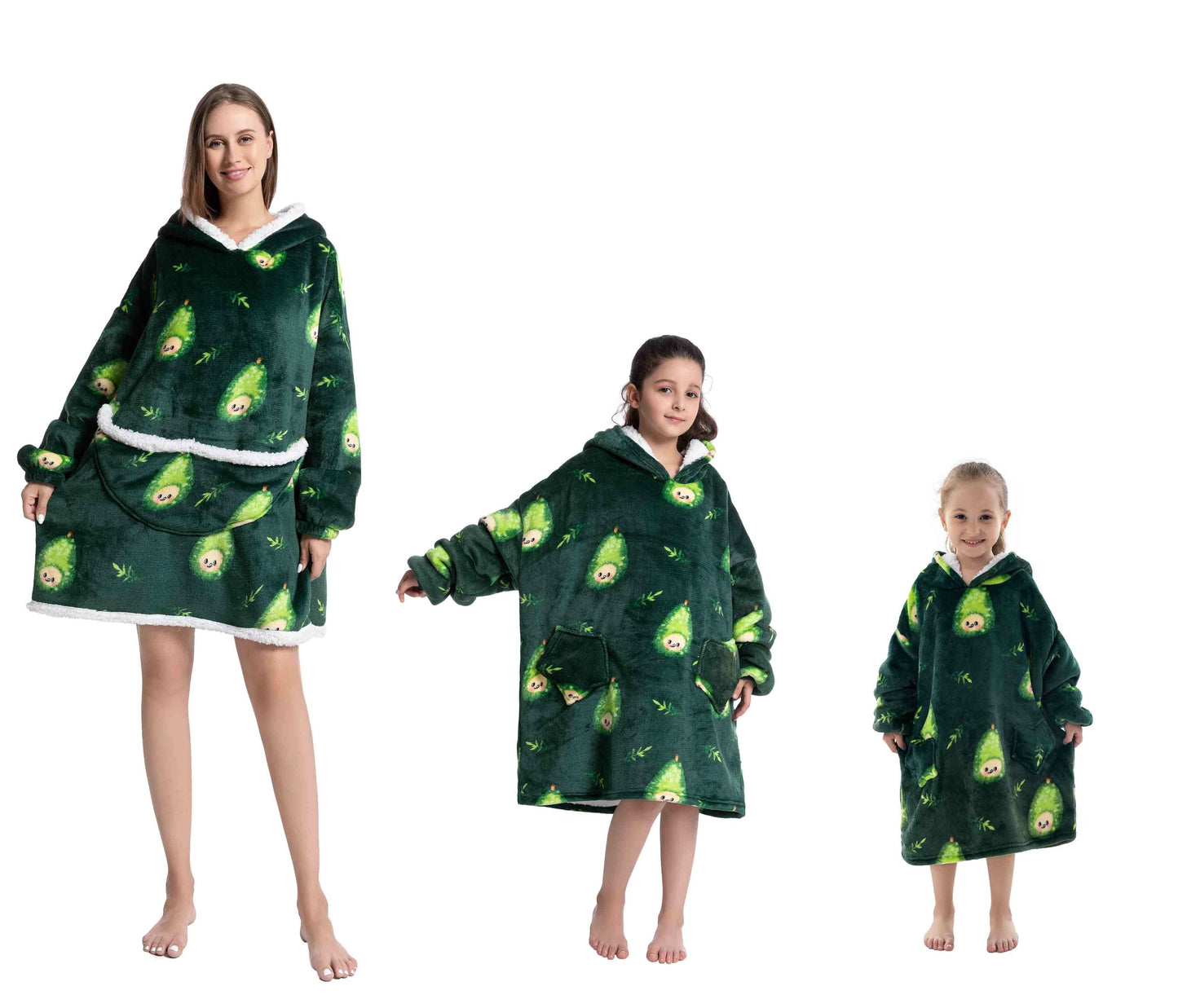 Cozy Oversized Blanket Hoodies – Pear